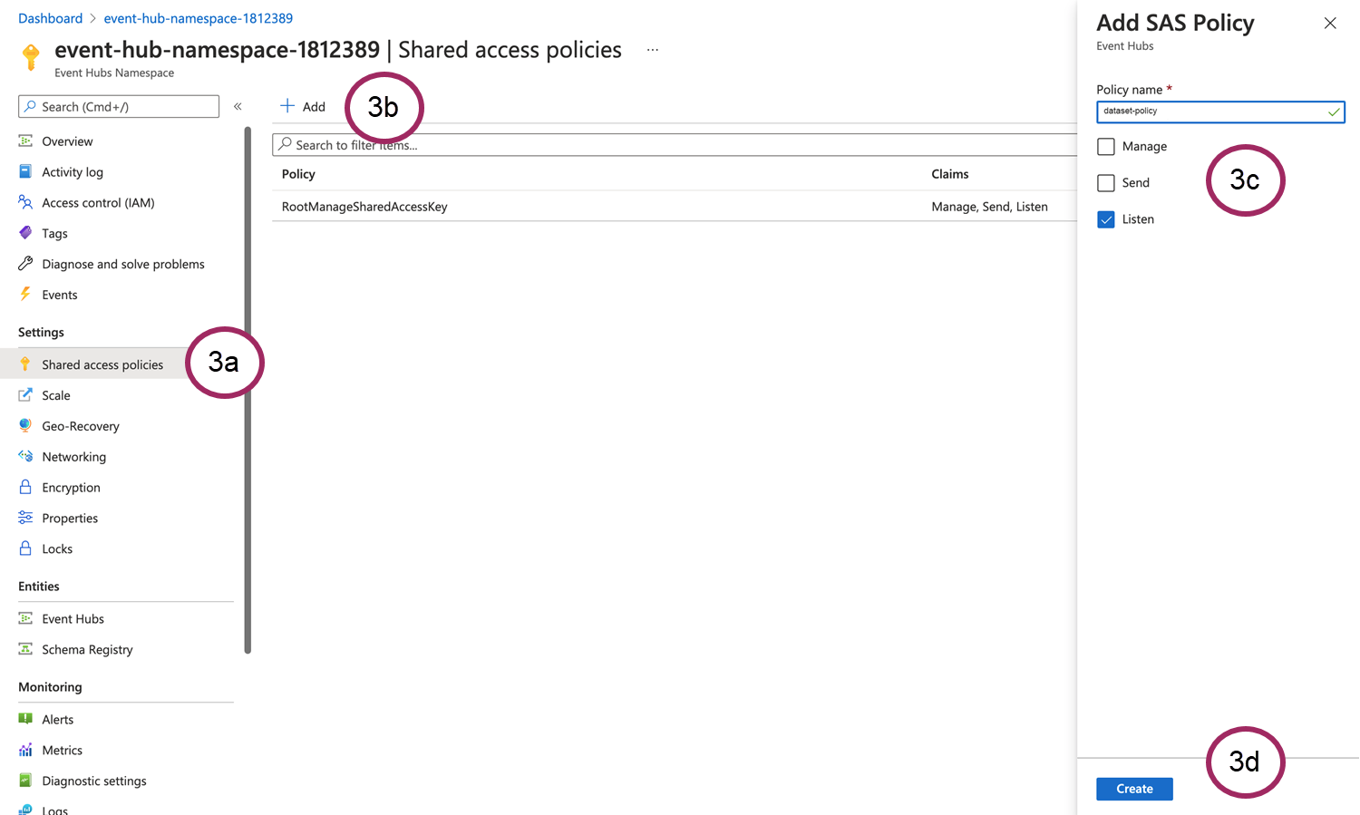 Event Hub Shared Access Policy